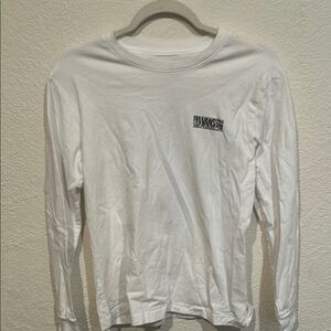 Vans White Graphic Long Sleeve Shirt